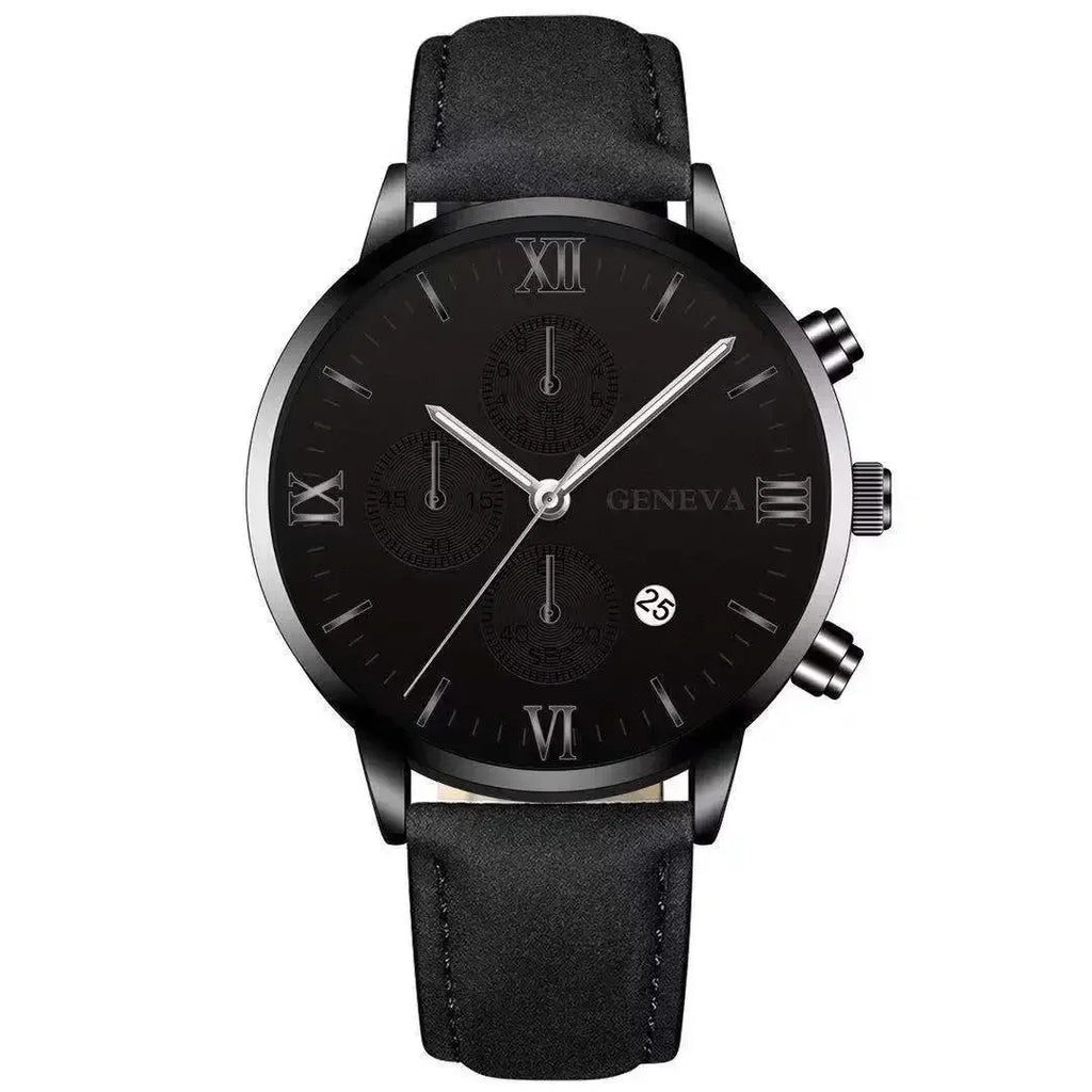 Geneva Elite™ Leather Watch