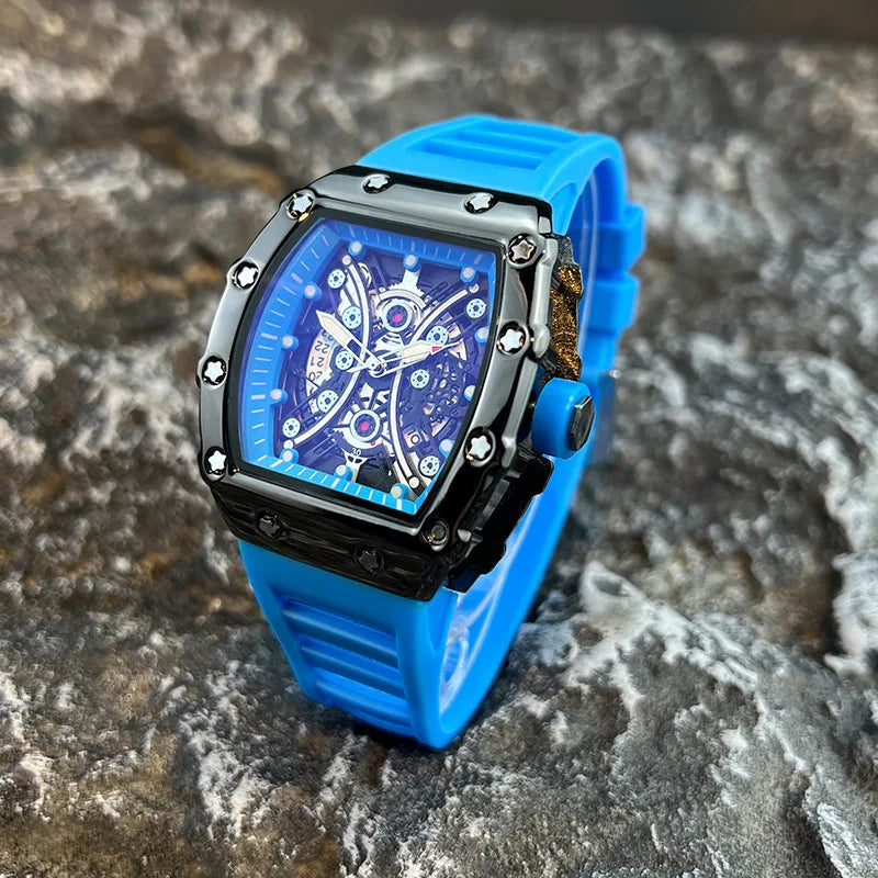 LUX Barrel Dial L146 – Montre Homme Quartz Lumineuse Sport Éléganc