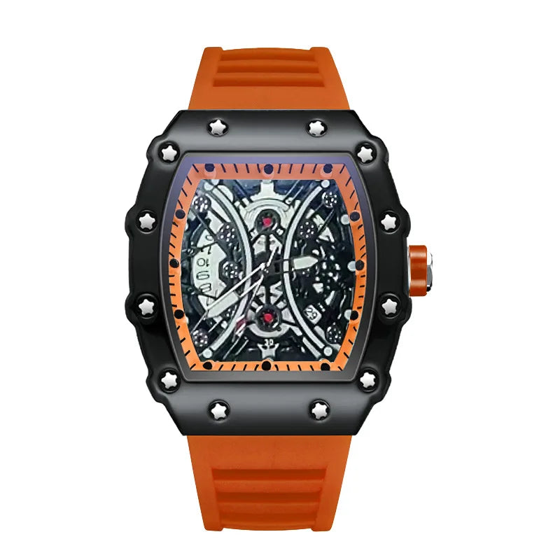 LUX Barrel Dial L146 – Montre Homme Quartz Lumineuse Sport Éléganc