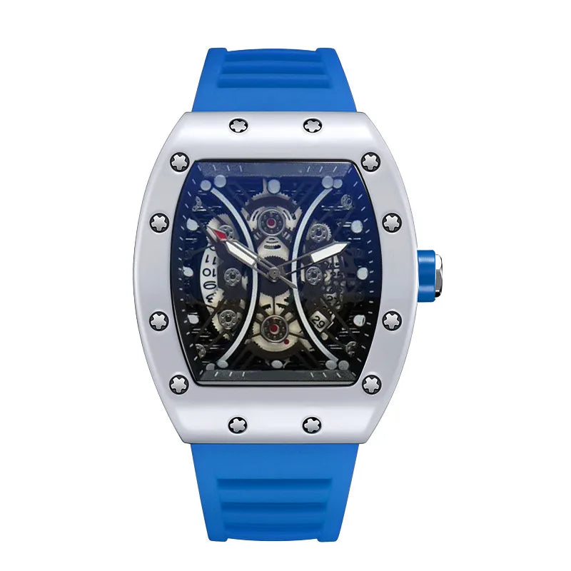 LUX Barrel Dial L146 – Montre Homme Quartz Lumineuse Sport Éléganc