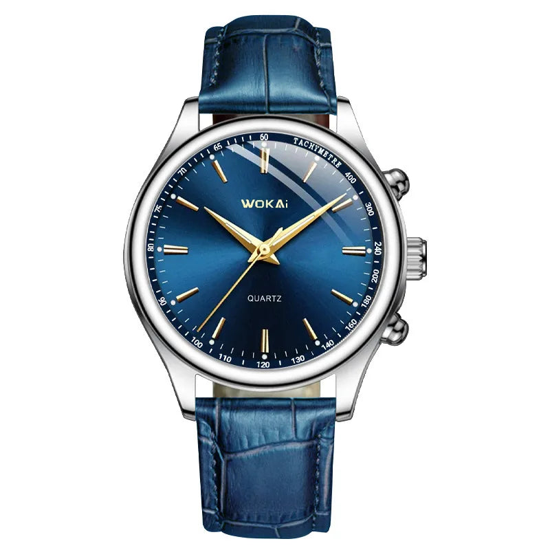 Geneva Elite™ Leather Watch