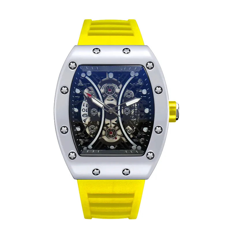 LUX Barrel Dial L146 – Montre Homme Quartz Lumineuse Sport Éléganc