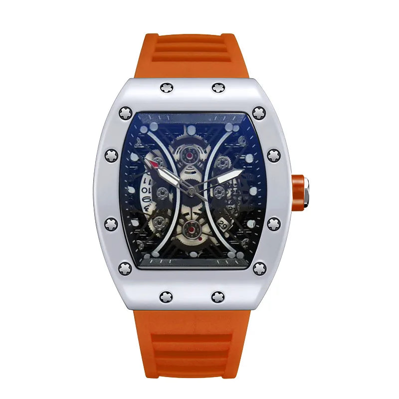 LUX Barrel Dial L146 – Montre Homme Quartz Lumineuse Sport Éléganc