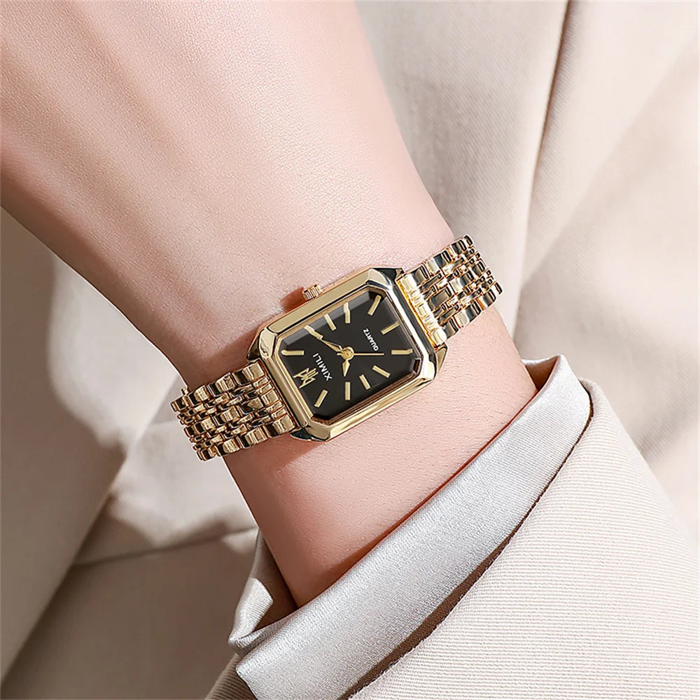 GoldSquare Elite – Women’s Luxury Timepiece