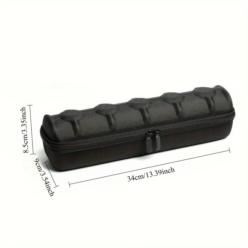 Executive Travel Watch Case – 5-Slot Hard Shell Organizer with Luxury Cushion Inserts (Black)