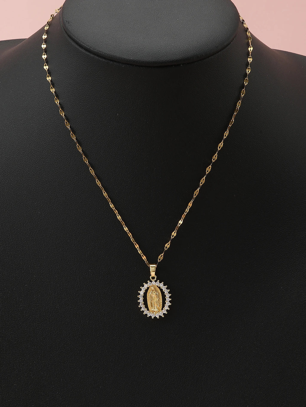 CELESTIA™️ – Virgin Mary Starry Sky Zircon Pendant Necklace
