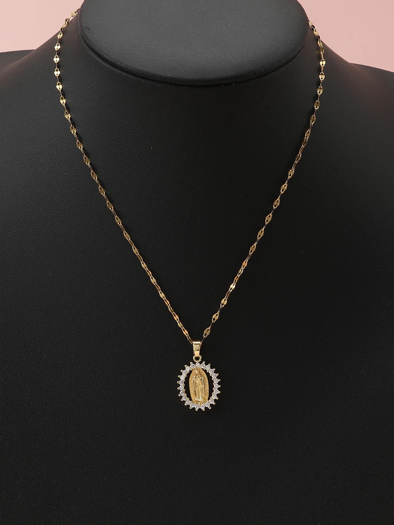 CELESTIA™️ – Virgin Mary Starry Sky Zircon Pendant Necklace