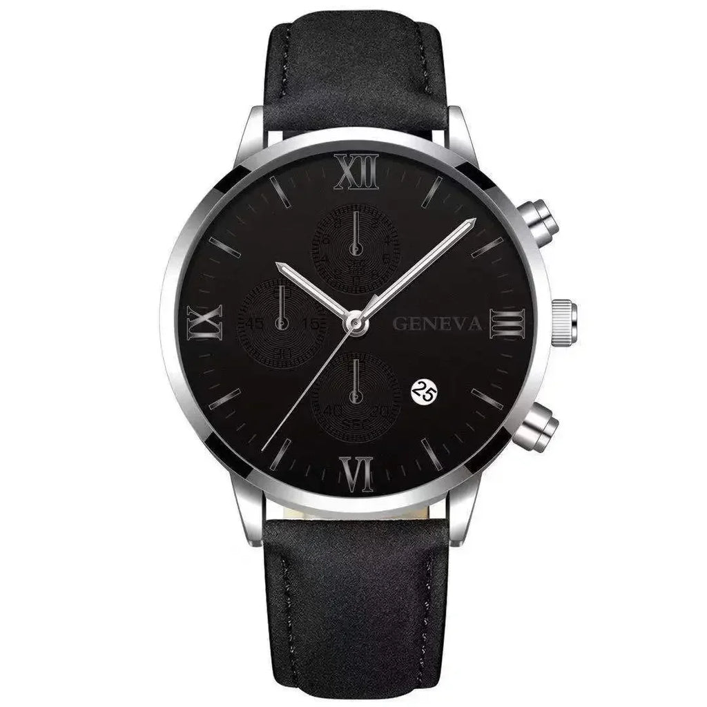 Geneva Elite™ Leather Watch