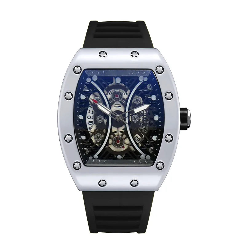 LUX Barrel Dial L146 – Montre Homme Quartz Lumineuse Sport Éléganc