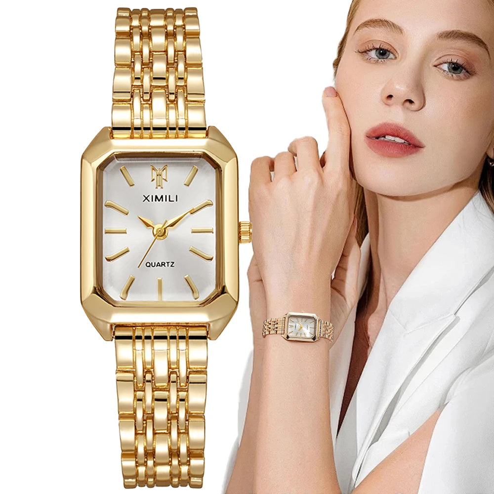 GoldSquare Elite – Women’s Luxury Timepiece