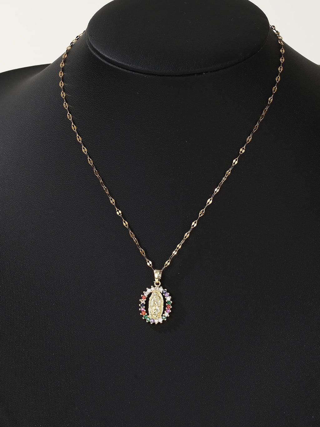 CELESTIA™️ – Virgin Mary Starry Sky Zircon Pendant Necklace
