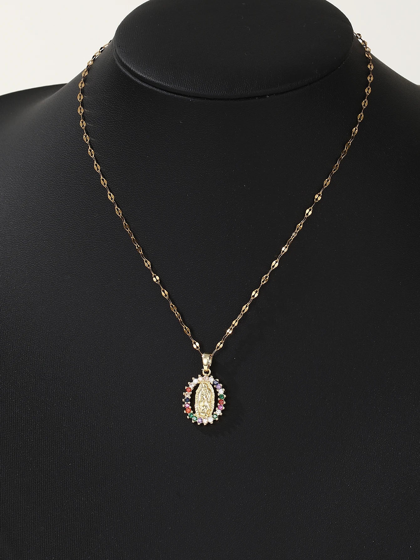 CELESTIA™️ – Virgin Mary Starry Sky Zircon Pendant Necklace