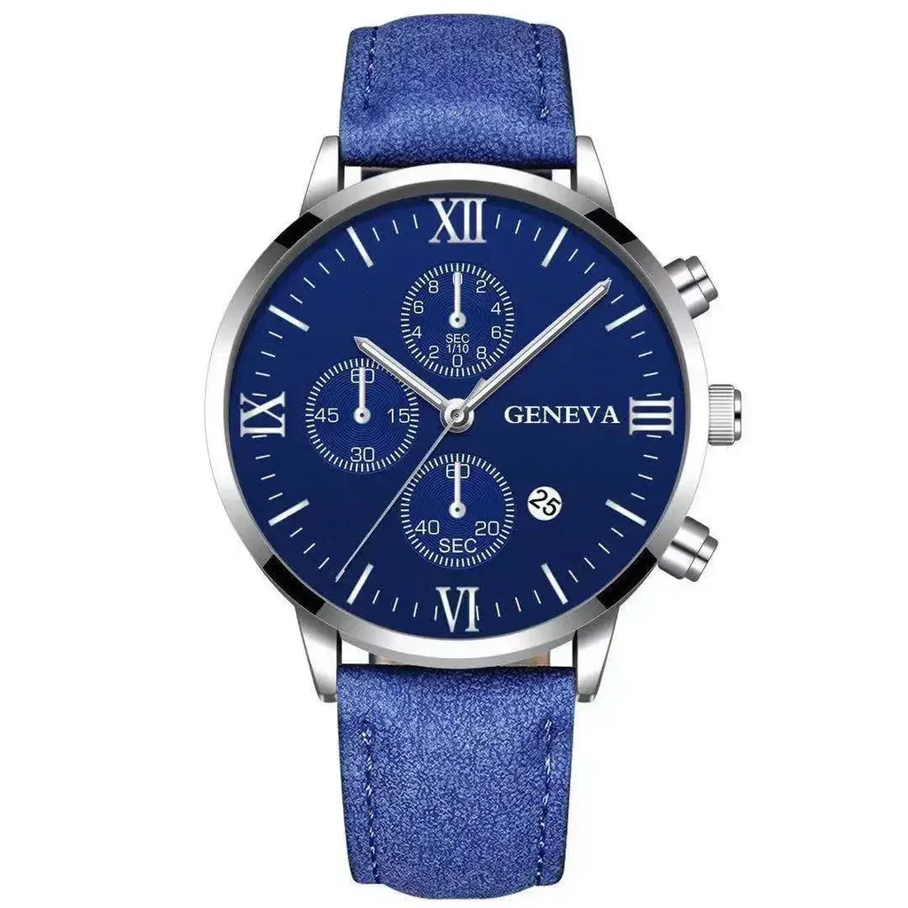 Geneva Elite™ Leather Watch