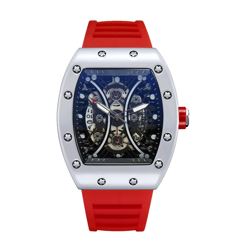 LUX Barrel Dial L146 – Montre Homme Quartz Lumineuse Sport Éléganc