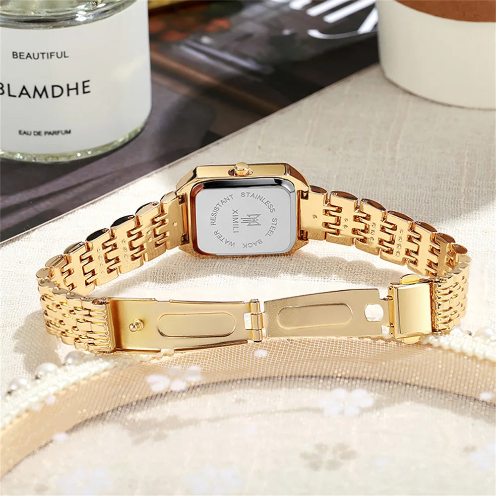 GoldSquare Elite – Women’s Luxury Timepiece