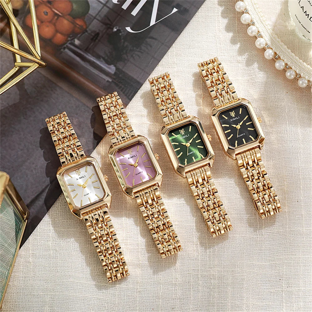 GoldSquare Elite – Women’s Luxury Timepiece